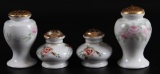 Set of 2 Pairs : Hand painted Salt and Pepper Shakers - Noritaki and 