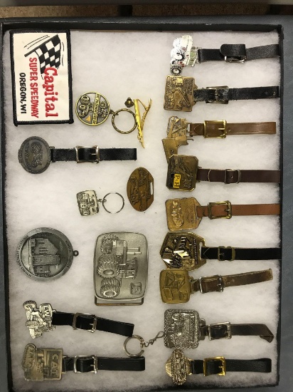 Group of construction watch Fobs