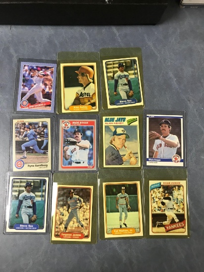 Great group of 1980s baseball cards