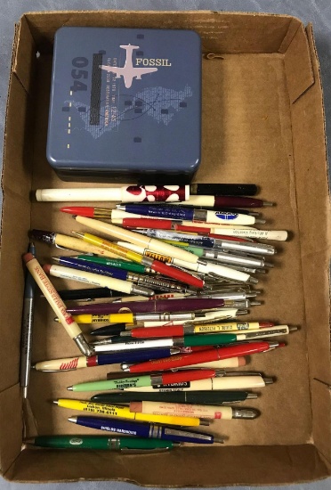 Group of local advertising pens