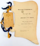 Souvenir Program for the First Annual Ball of the Chicago City Troop