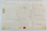 Indentured Document from 1787 on Parchment/Vellum