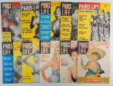 Group of 10 Paris Life Magazines