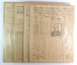 Group of 4 1901 Newspapers