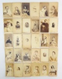 Group of 30 CDV Photographs- Famous Women & Actresses