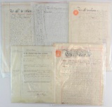 Group of 5 Legal Documents