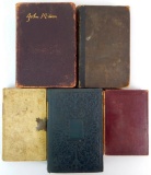 Group of 5 Antique Poem Books