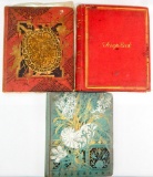 Group of 3 Antique Victorian Scrapbooks