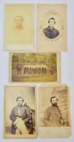 Group of 5 CDV Photos of Civil War Soldiers