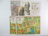 Group of 6 Maps and Advertisements