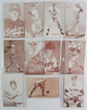 Group of 11 Baseball Exhibition Cards