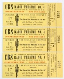 Group of 3 tickets to the CBS Radio Theater 1948