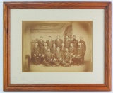 Large Framed Photograph of Police Officers