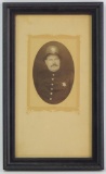 Framed Photograph of Police Officer