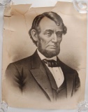 Antique Abraham Lincoln Portrait Engraving