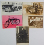 Group of 5 Postcards featuring Real Photo Postcards