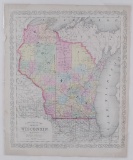 Antique Map of Wisconsin