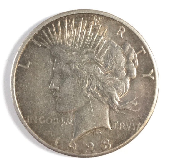 1923 - S silver peace dollar