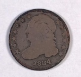 1834 capped bust silver dime