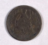 1857 seated liberty silver half dime