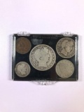Group of five turn of the 19th century coin se Group of five turn of the 19th century coins