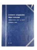Walking liberty silver half-dollar collection book