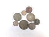 Group of foreign silver currency