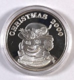 Christmas 2000 1 ounce silver round