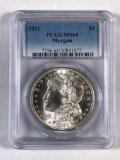 1921 - P Morgan silver dollar