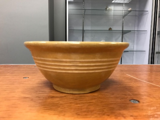 Vintage 4 stripe stoneware bowl