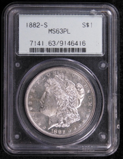 1882-S Morgan Dollar PCGS MS63PL