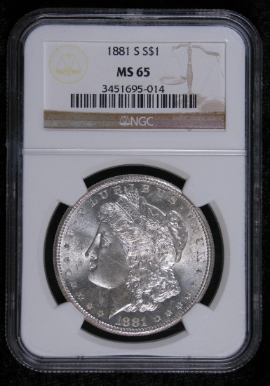 1881-S Morgan Dollar NGC MS65