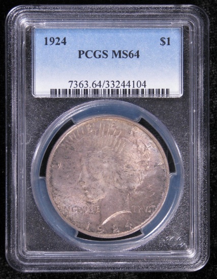 1924-P Peace Dollar PCGS MS64