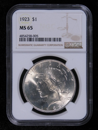 1923-P Peace Dollar NGC MS65