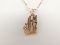 14k Yellow Gold Pendant and Chain #1 Mom