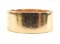 14k Yellow Gold Wide Band Ring