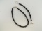 Sterling Silver + Onyx Bead Necklace and Bracelet Set