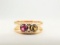 14k Yellow Gold Pink and Yellow Sapphire Ring