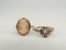 Sterling Silver and 14k Rose Gold Plated Ring Lot