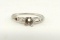 Platinum Engagement Ring Setting w/ Diamond