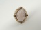 Vintage 14k Yellow Gold Cameo and Seed Pearl Ring