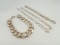 Group of Heavy Sterling Silver Chain Link Bracelets