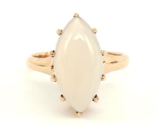 10k Yellow Gold Antique Moonstone Ring