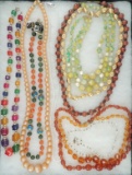 Group of Vintage Beaded Necklaces