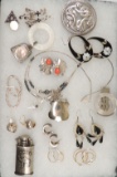 Group of Silver Costume Jewelry