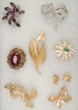 Group of Vintage Costume Brooches