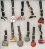 Group of Vintage Transportation Watch Fobs