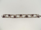 Mexico Silver/Amethyst Bracelet