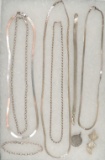Lot of Sterling Silver Chains and Pendants
