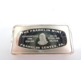 Franklin Mint (1973) Sterling Silver Ingot